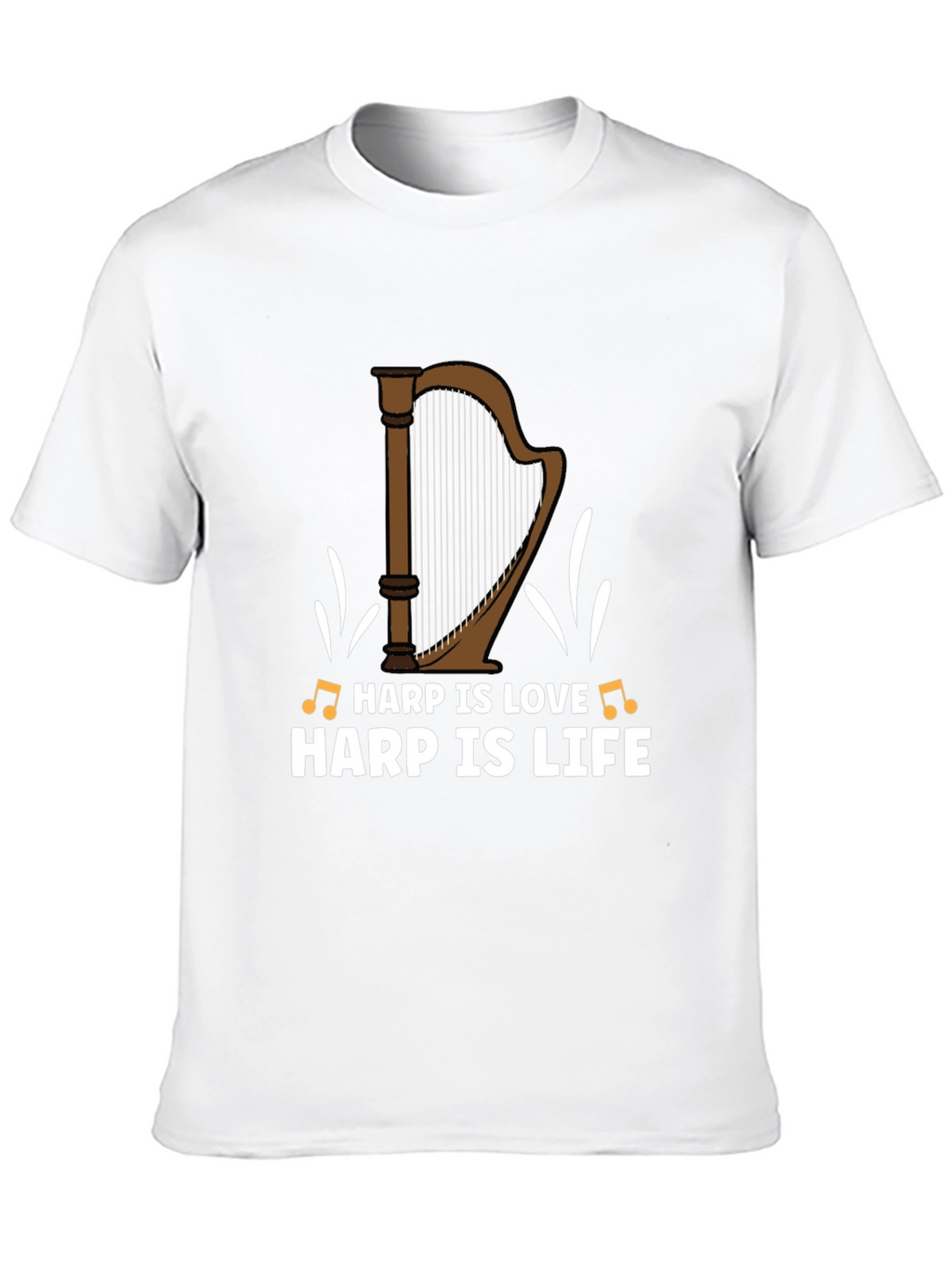 Harp Is Love Harp Is Life Graphic T-Shirt