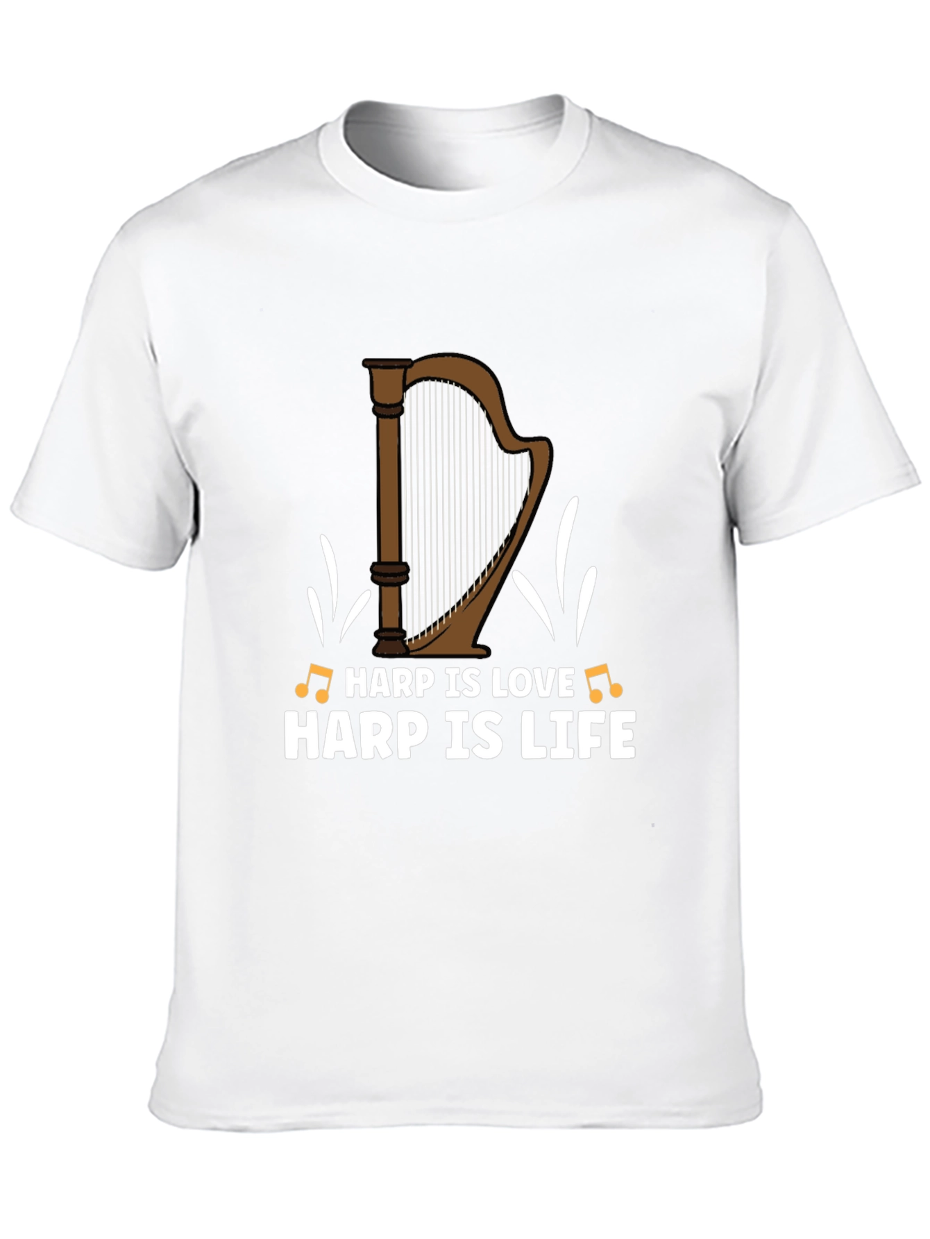 Harp Is Love Harp Is Life Graphic T-Shirt