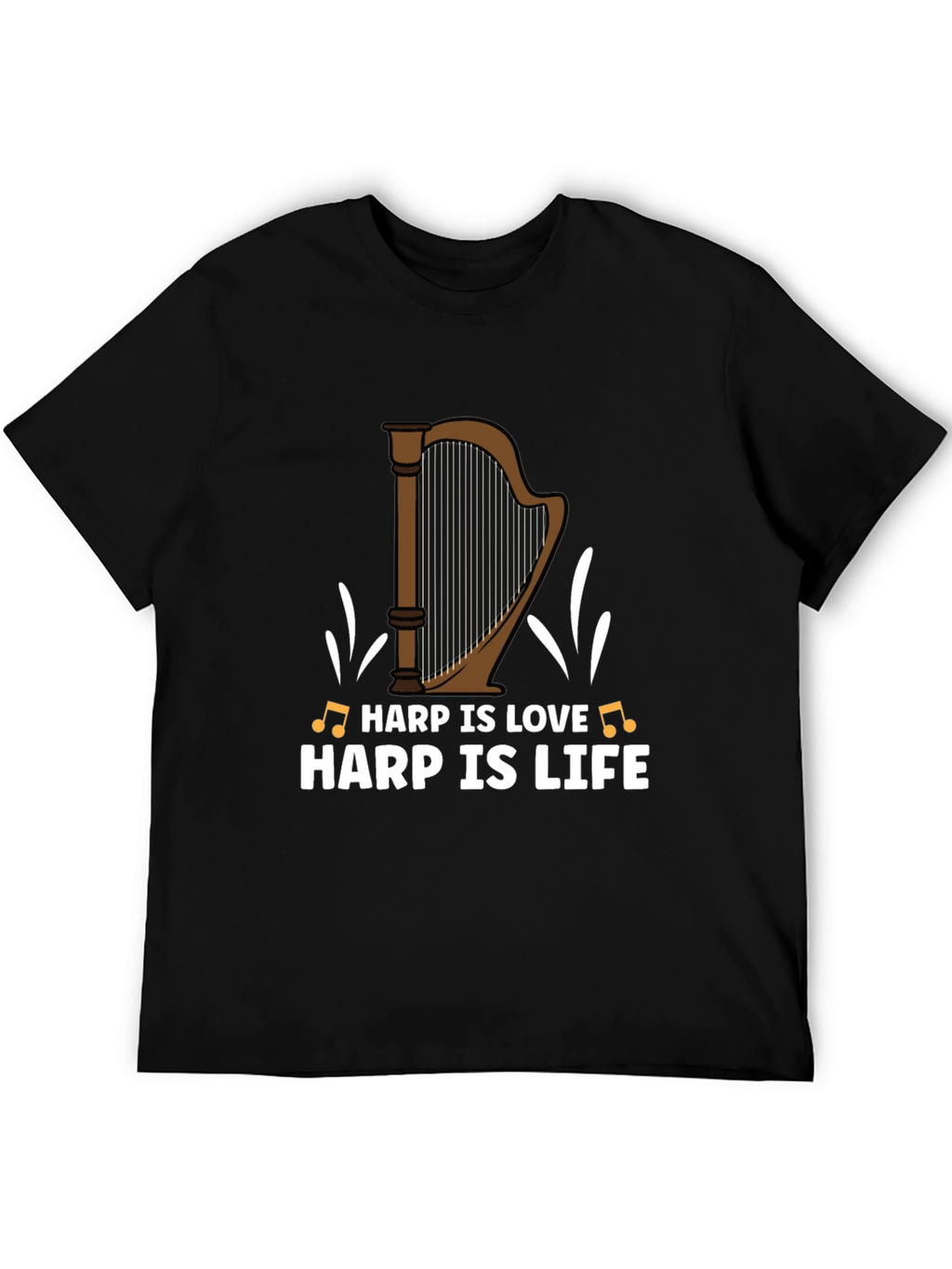 Harp Is Love Harp Is Life Graphic T-Shirt