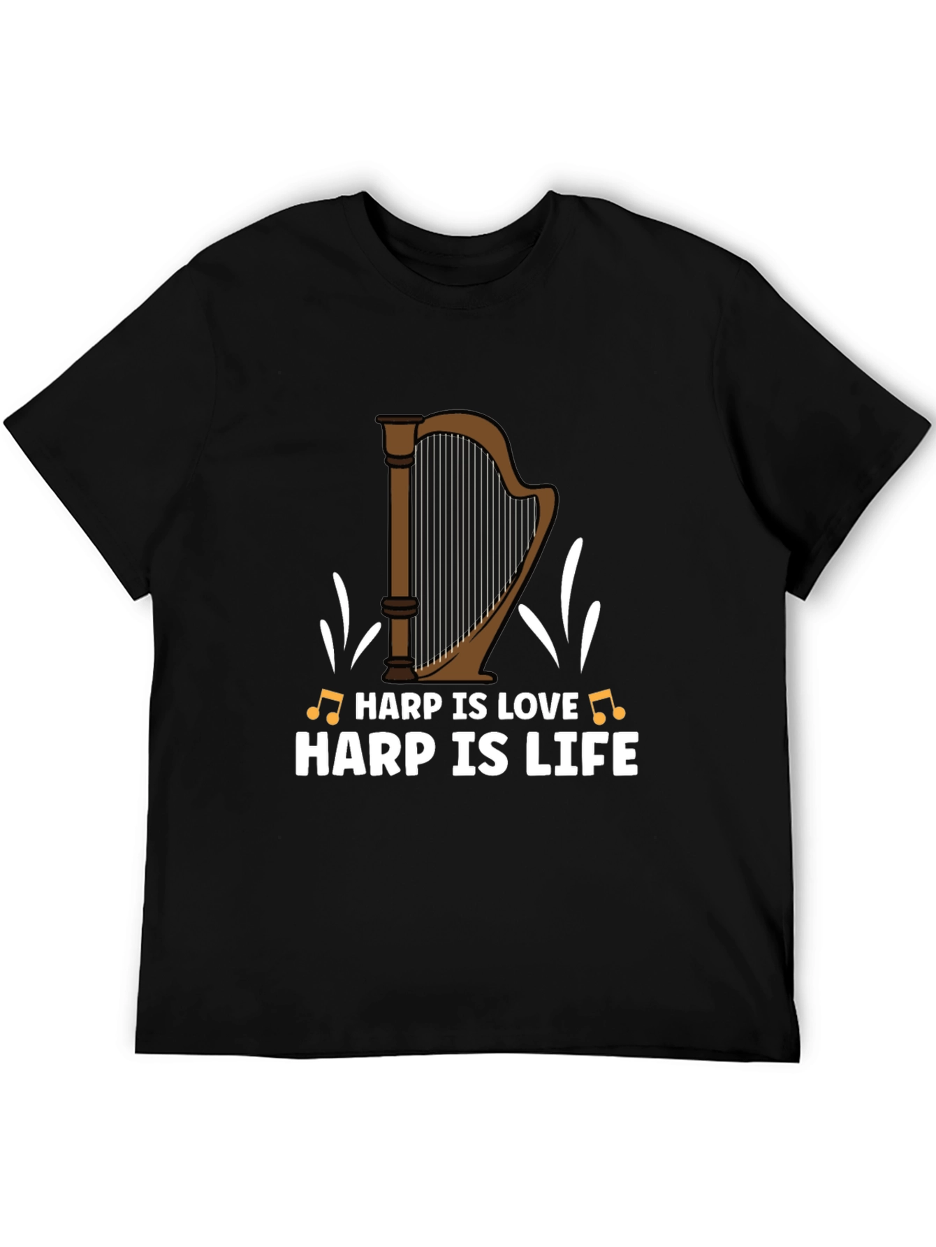 Harp Is Love Harp Is Life Graphic T-Shirt