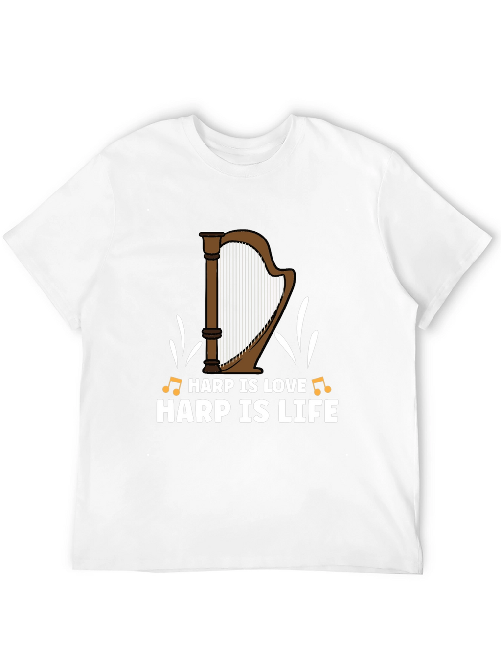 Harp Is Love Harp Is Life Graphic T-Shirt