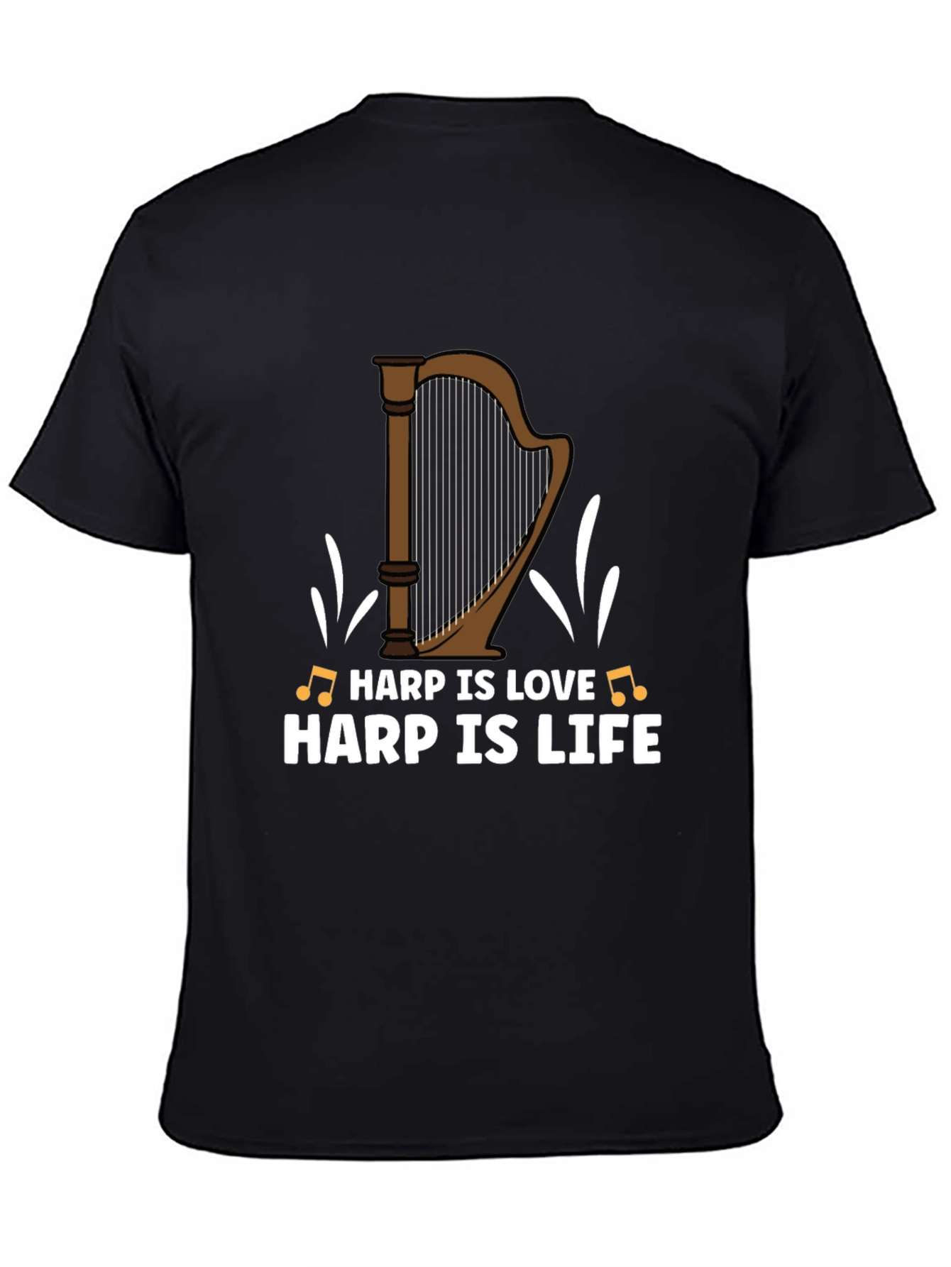 Harp Is Love Harp Is Life Graphic T-Shirt