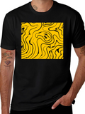 Abstract Swirl Graphic Tee