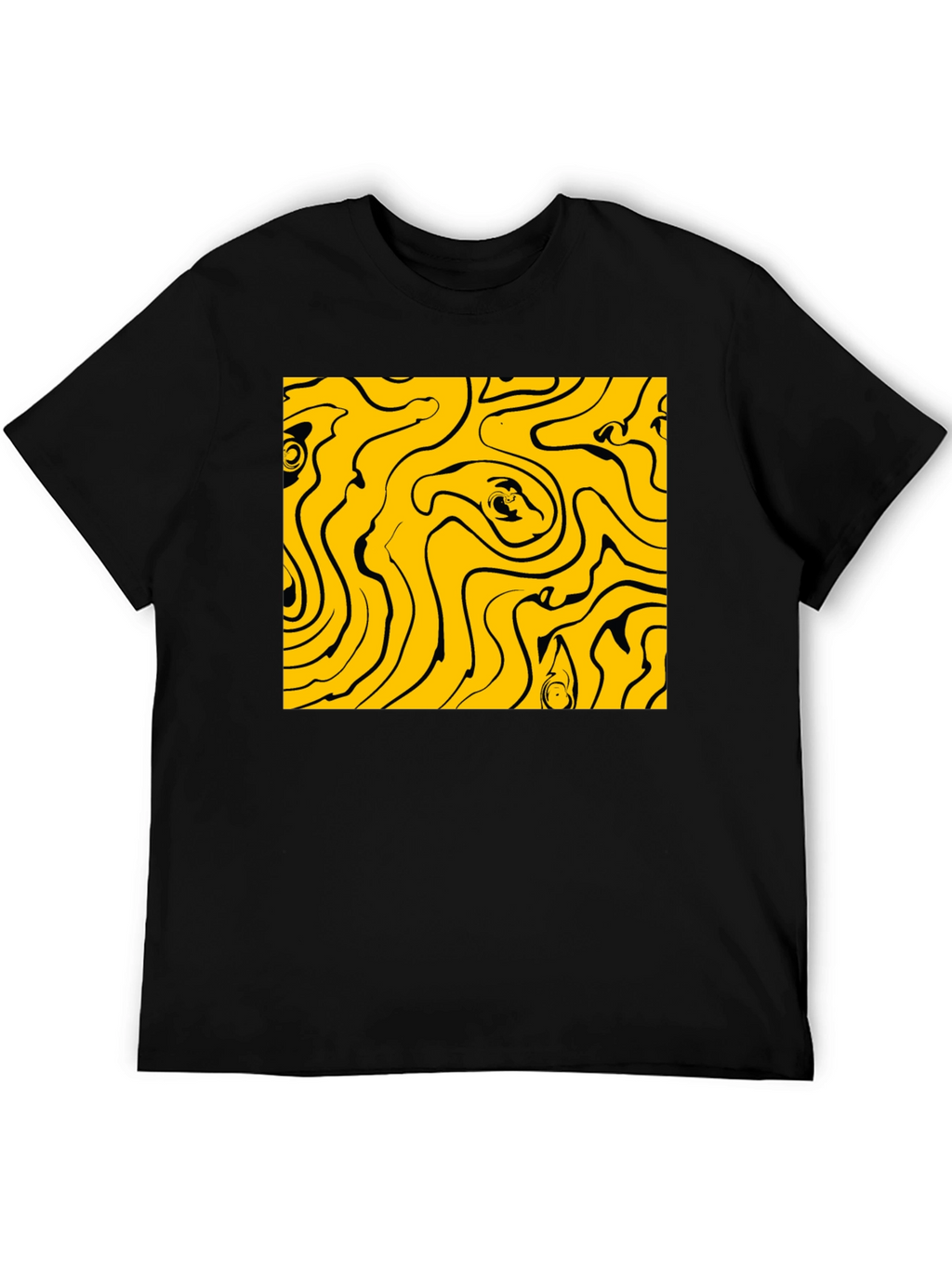 Abstract Swirl Graphic Tee