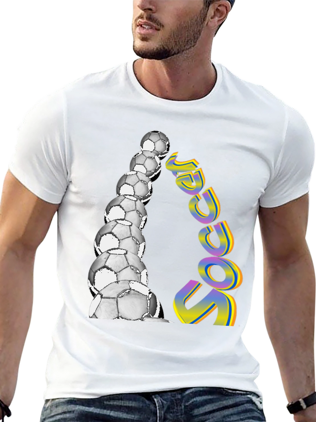 Soccer Ball Stack Graphic Tee