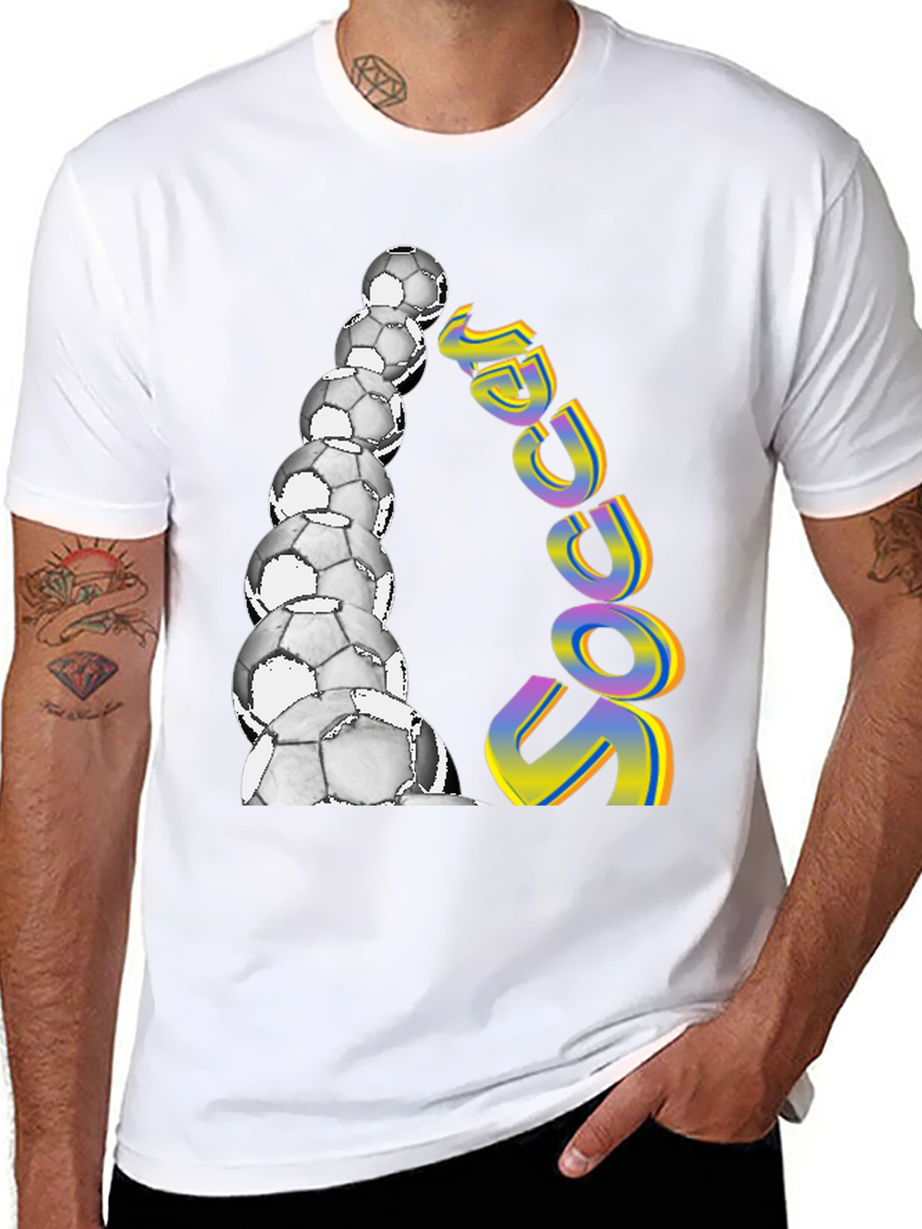 Soccer Ball Stack Graphic Tee