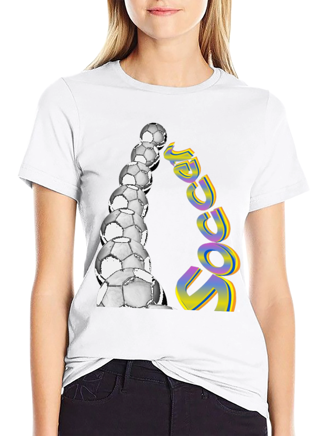 Soccer Ball Stack Graphic Tee