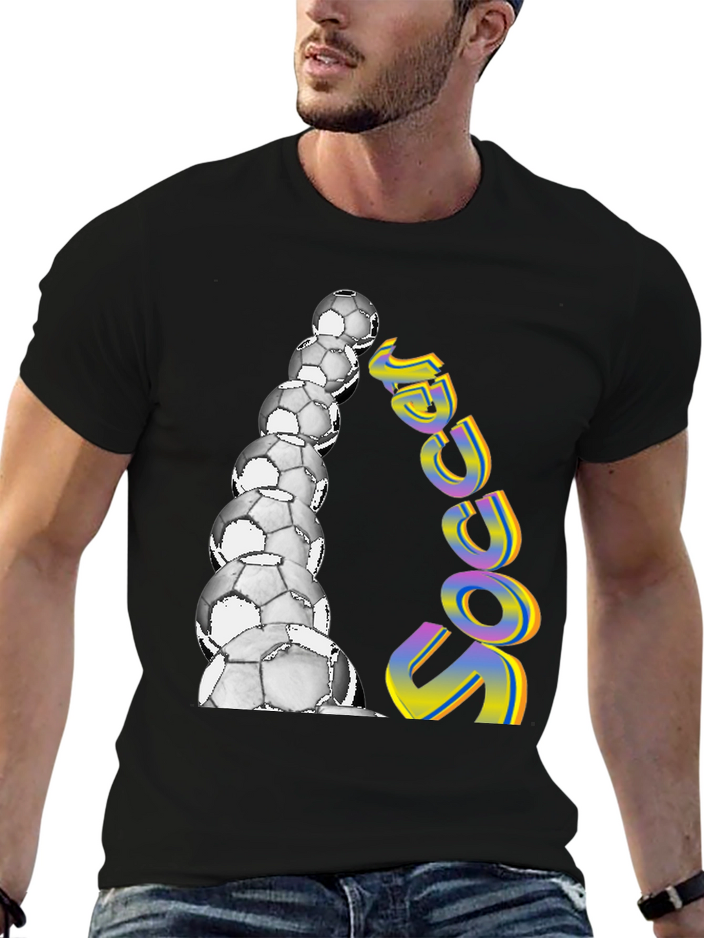 Soccer Ball Stack Graphic Tee