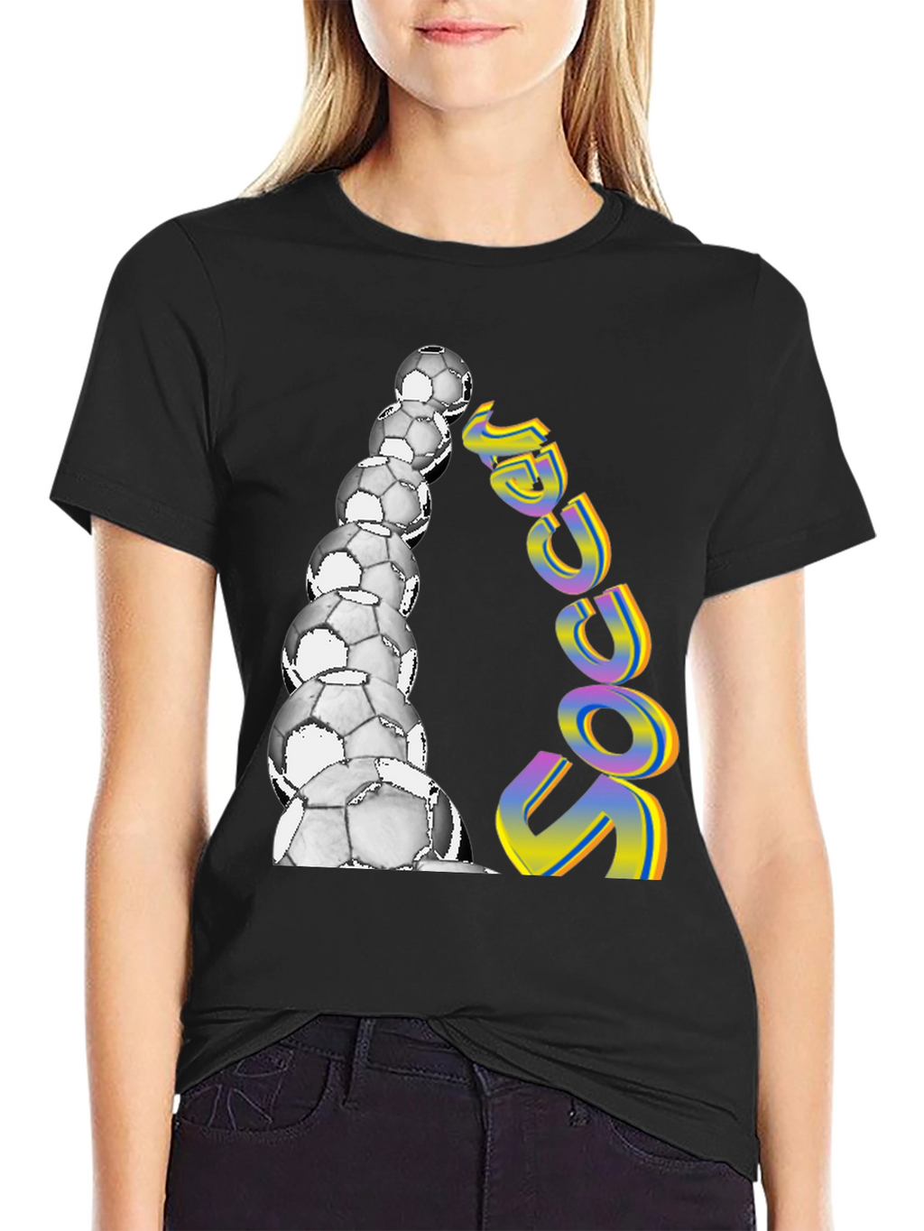 Soccer Ball Stack Graphic Tee