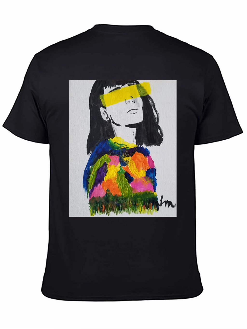 Abstract Portrait Graphic Tee - Stylish & Unique!