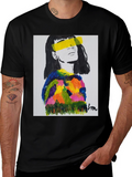 Abstract Portrait Graphic Tee - Stylish & Unique!