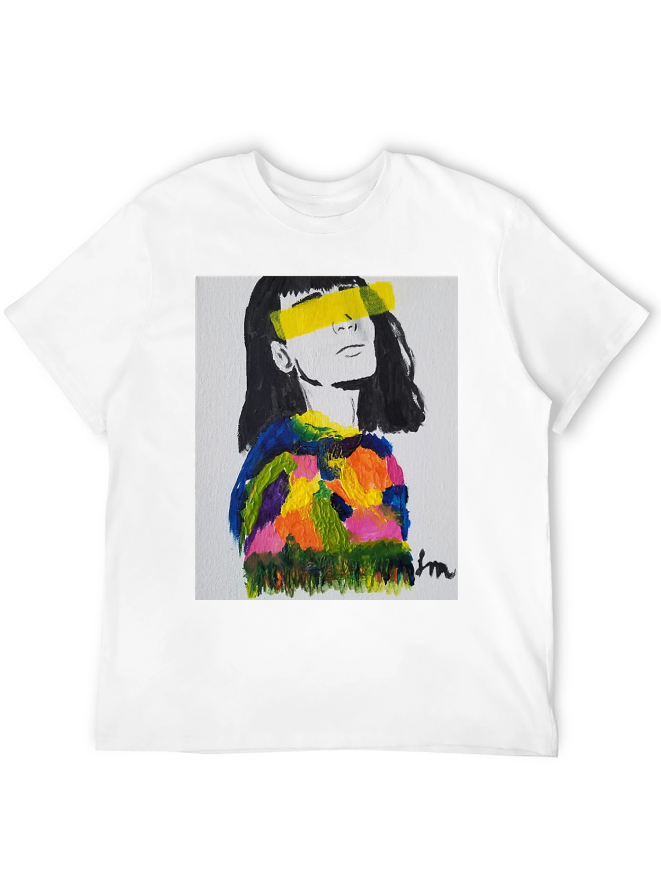 Abstract Portrait Graphic Tee - Stylish & Unique!