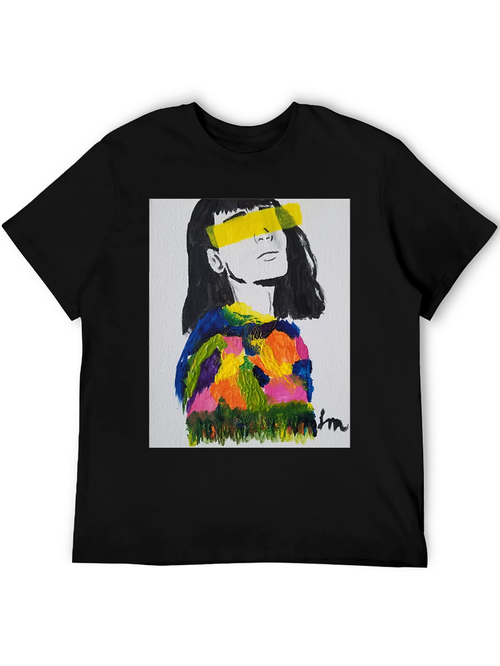 Abstract Portrait Graphic Tee - Stylish & Unique!