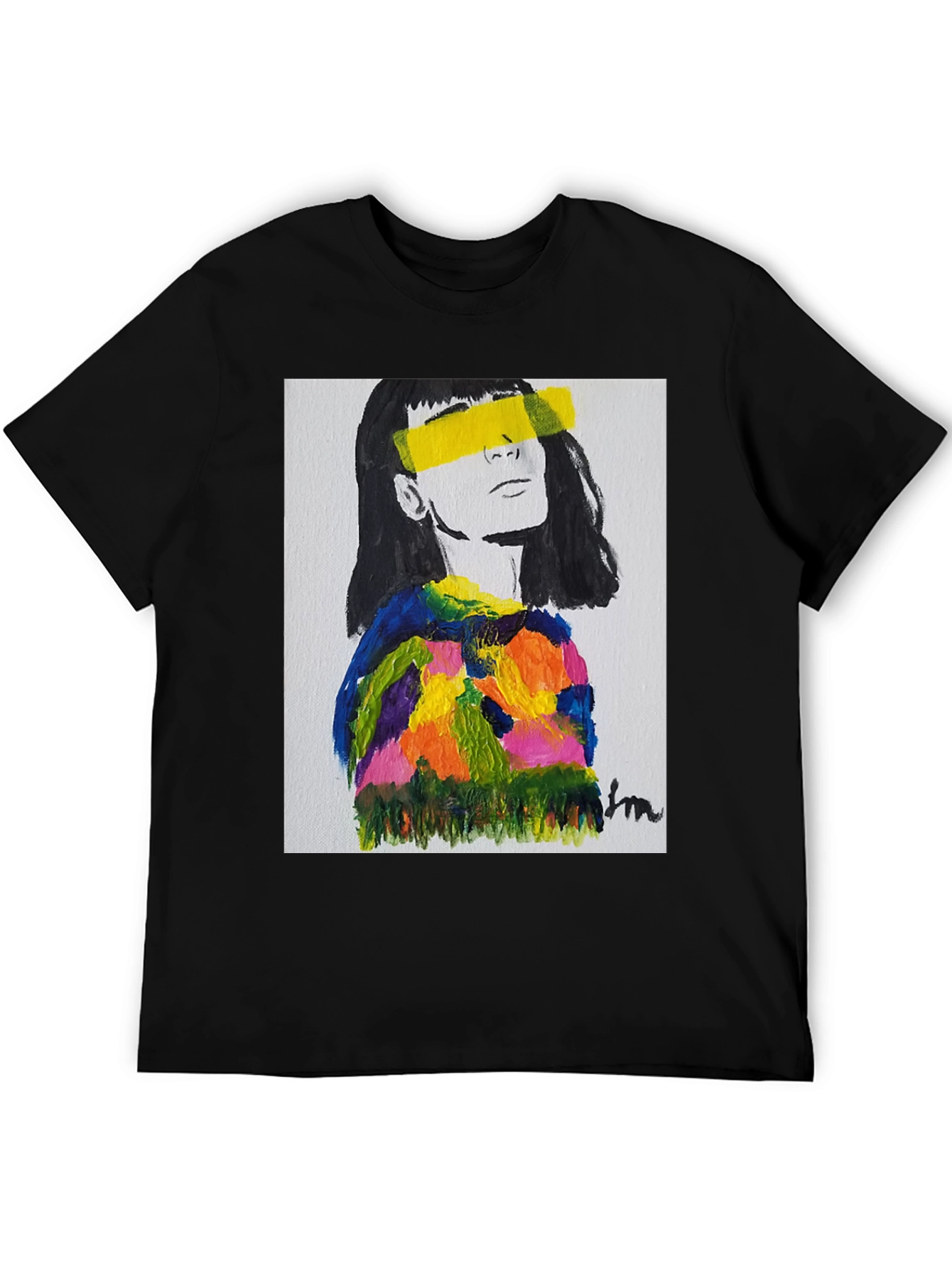 Abstract Portrait Graphic Tee - Stylish & Unique!