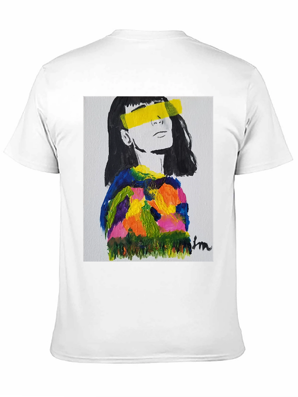 Abstract Portrait Graphic Tee - Stylish & Unique!