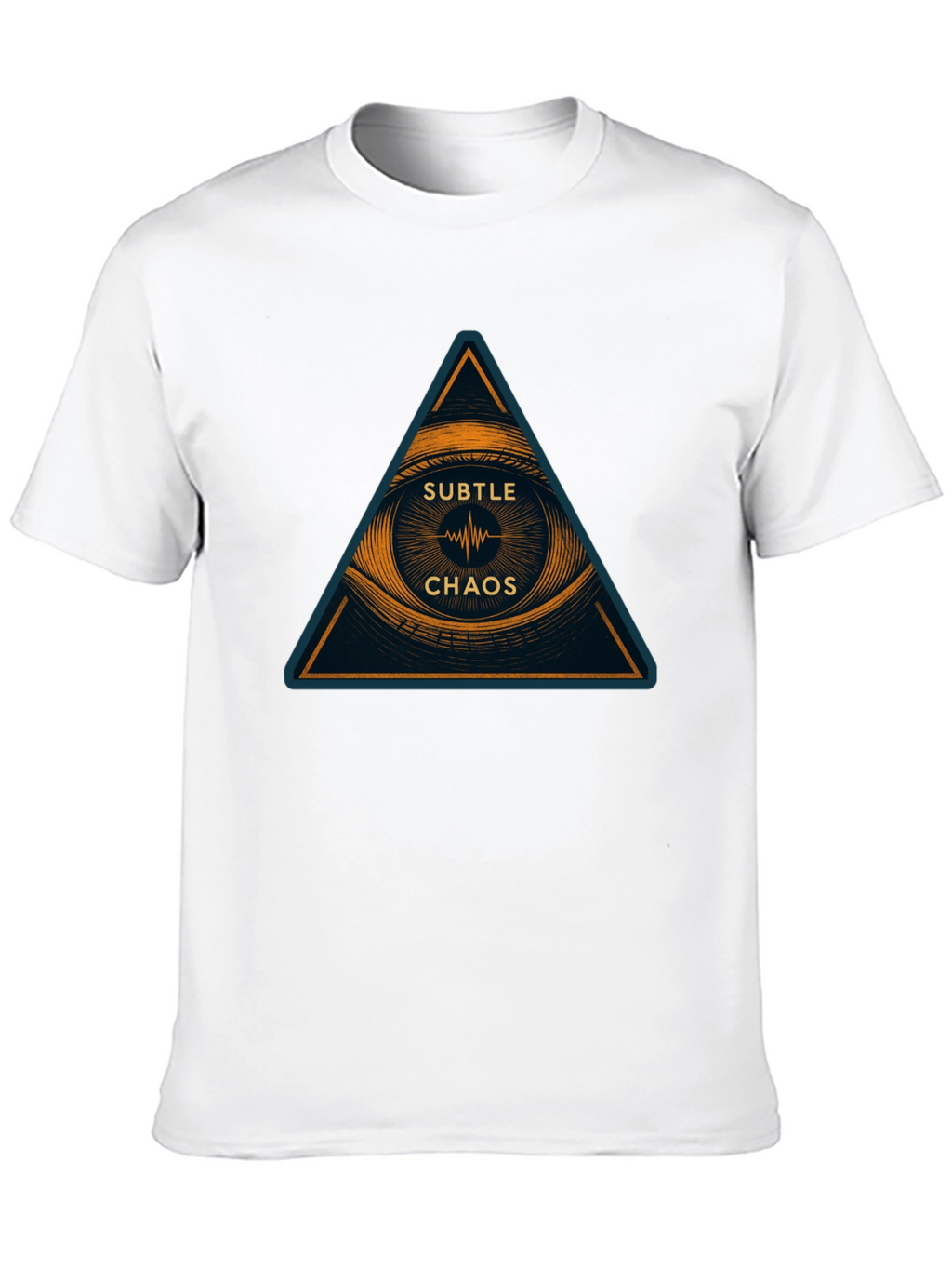 Subtle Chaos Graphic Print T-Shirt - Modern Design