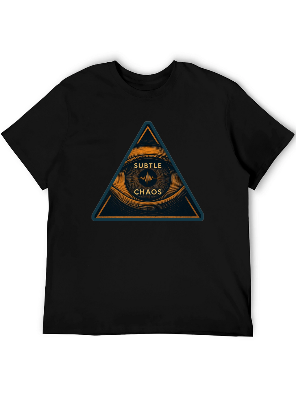 Subtle Chaos Graphic Print T-Shirt - Modern Design