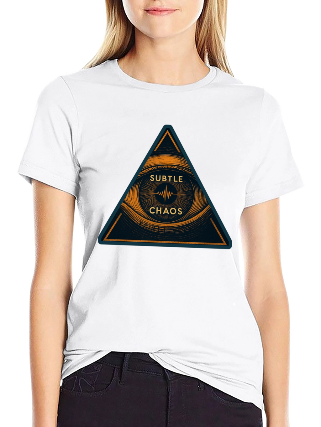 Subtle Chaos Graphic Print T-Shirt - Modern Design