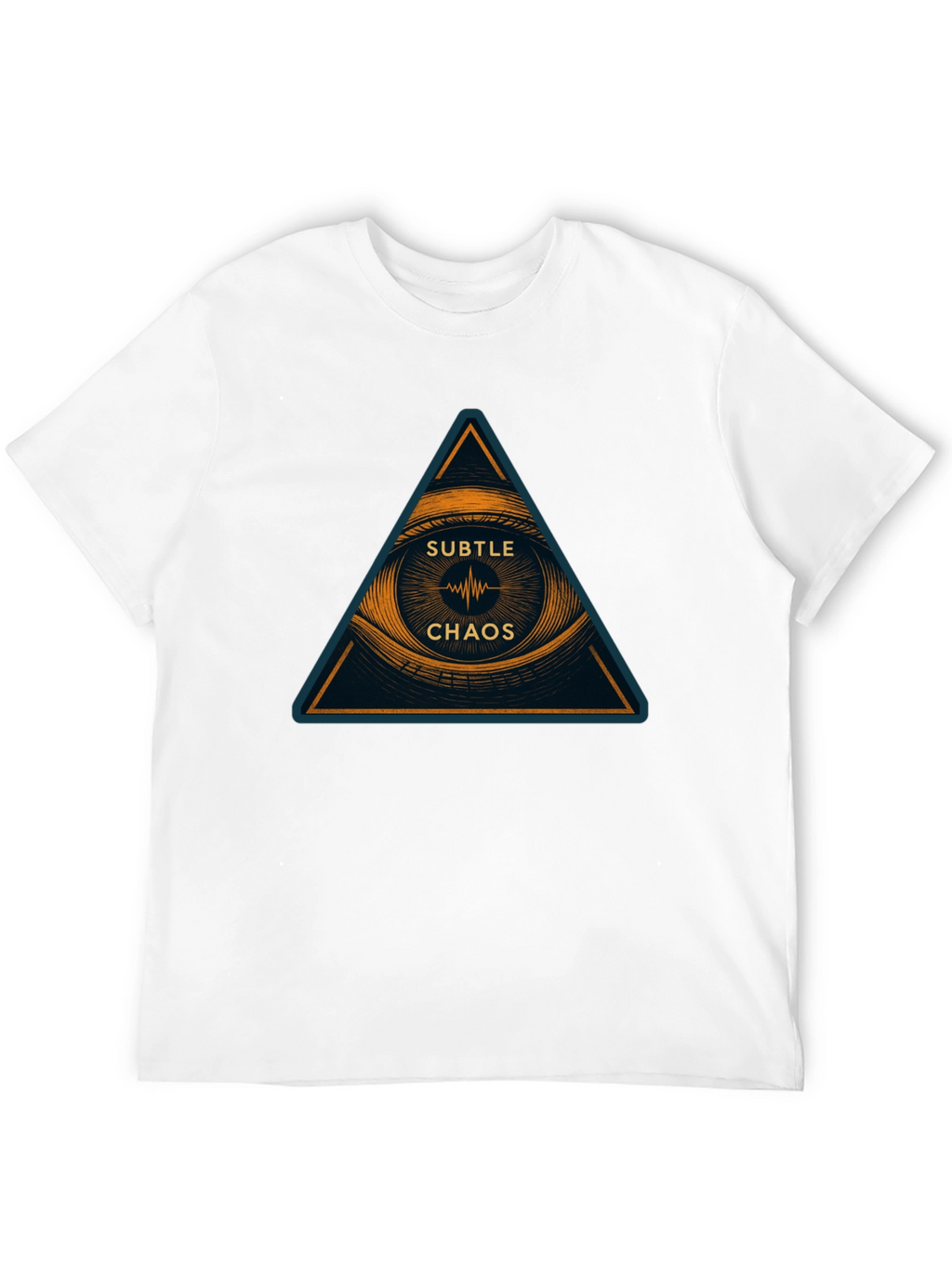 Subtle Chaos Graphic Print T-Shirt - Modern Design