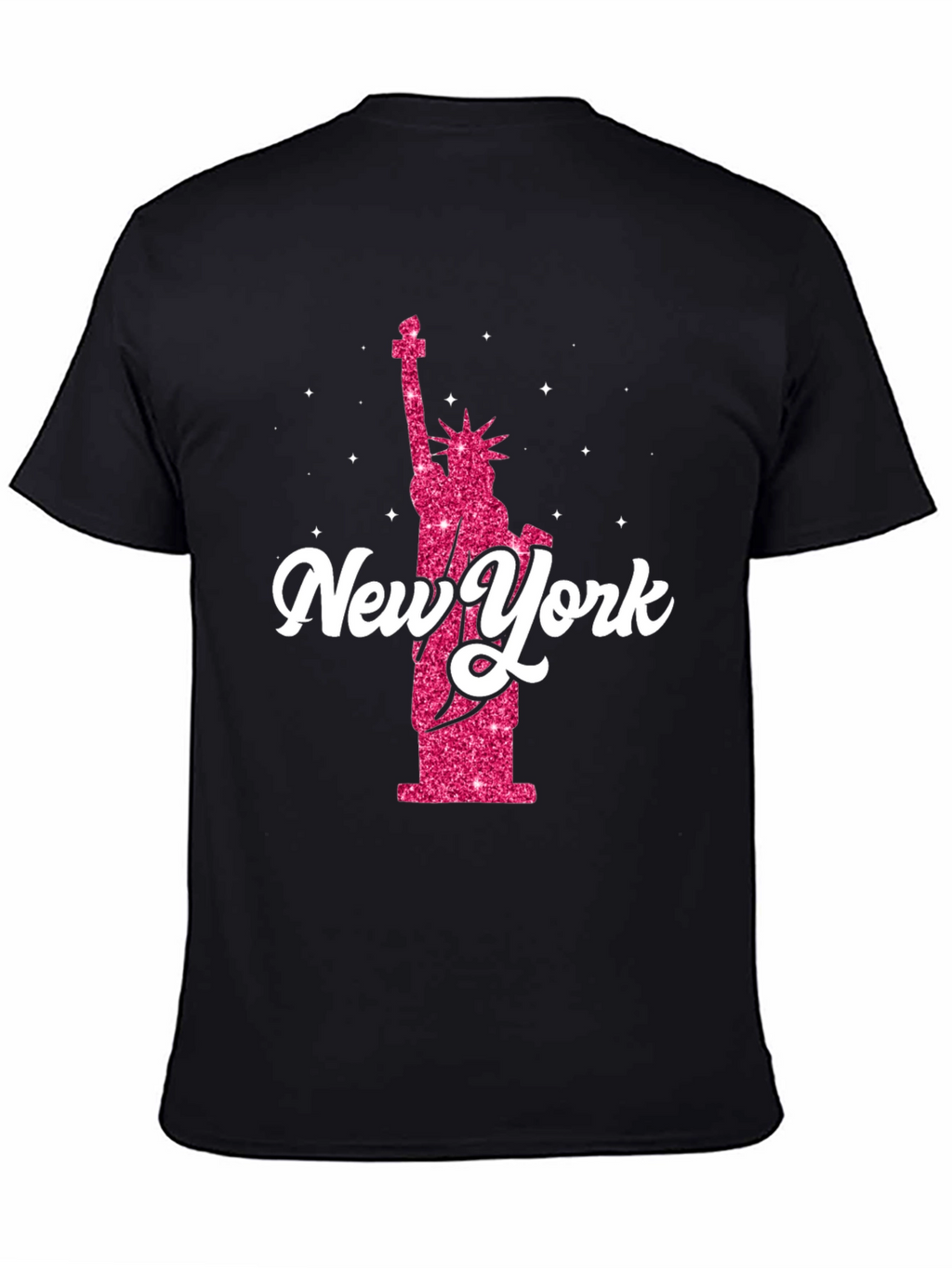 New York Statue of Liberty Glitter T-Shirt