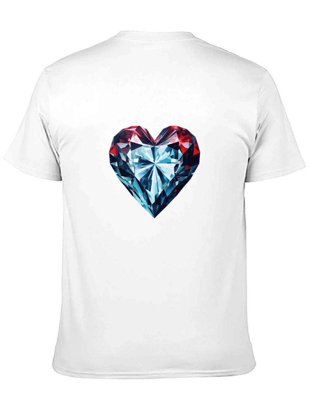 Diamond Heart Graphic Tee - Stylish Black T-Shirt