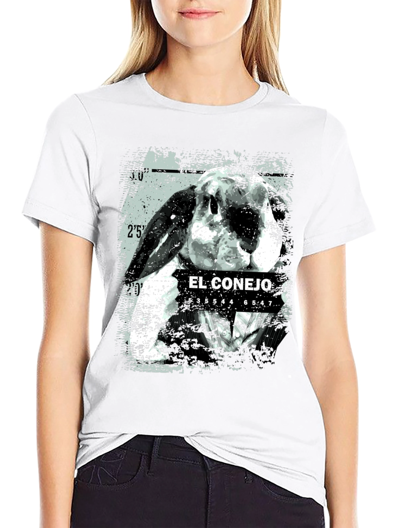El Conejo Graphic T-Shirt - Black Cotton Tee
