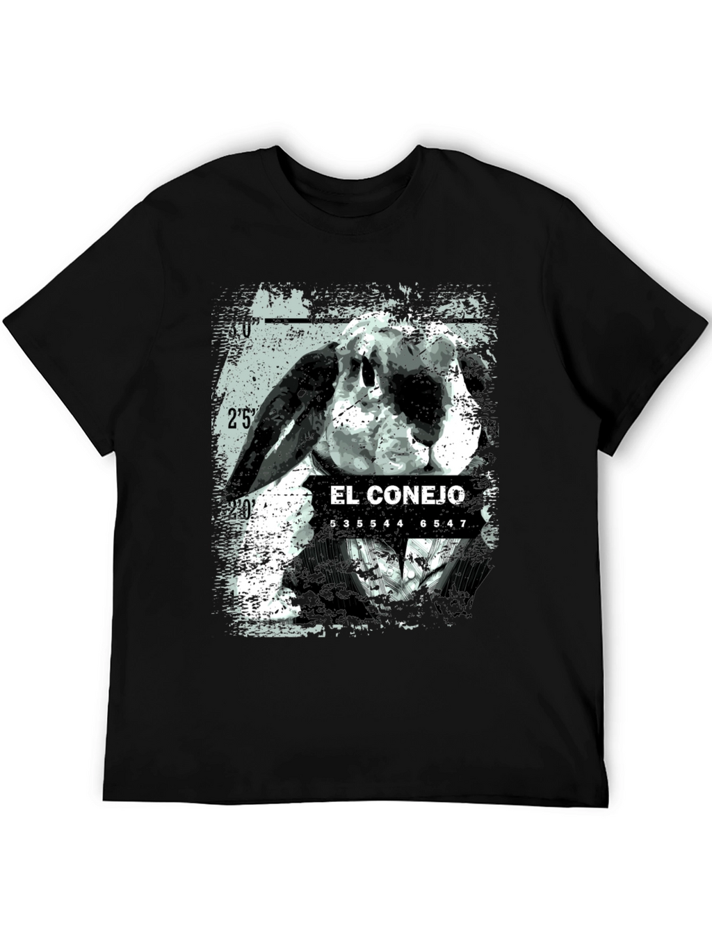 El Conejo Graphic T-Shirt - Black Cotton Tee