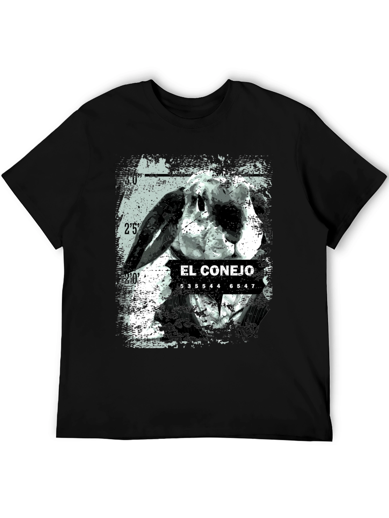 El Conejo Graphic T-Shirt - Black Cotton Tee