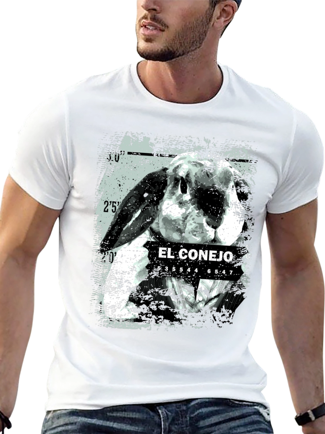 El Conejo Graphic T-Shirt - Black Cotton Tee