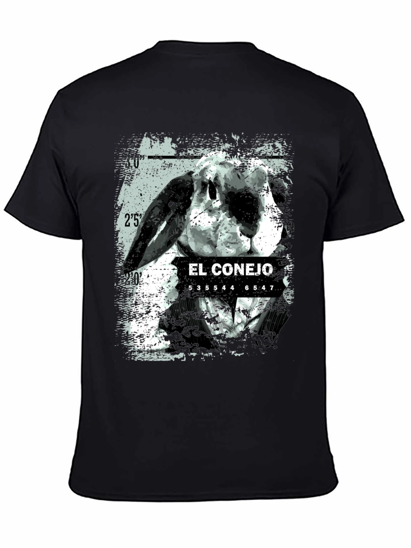 El Conejo Graphic T-Shirt - Black Cotton Tee