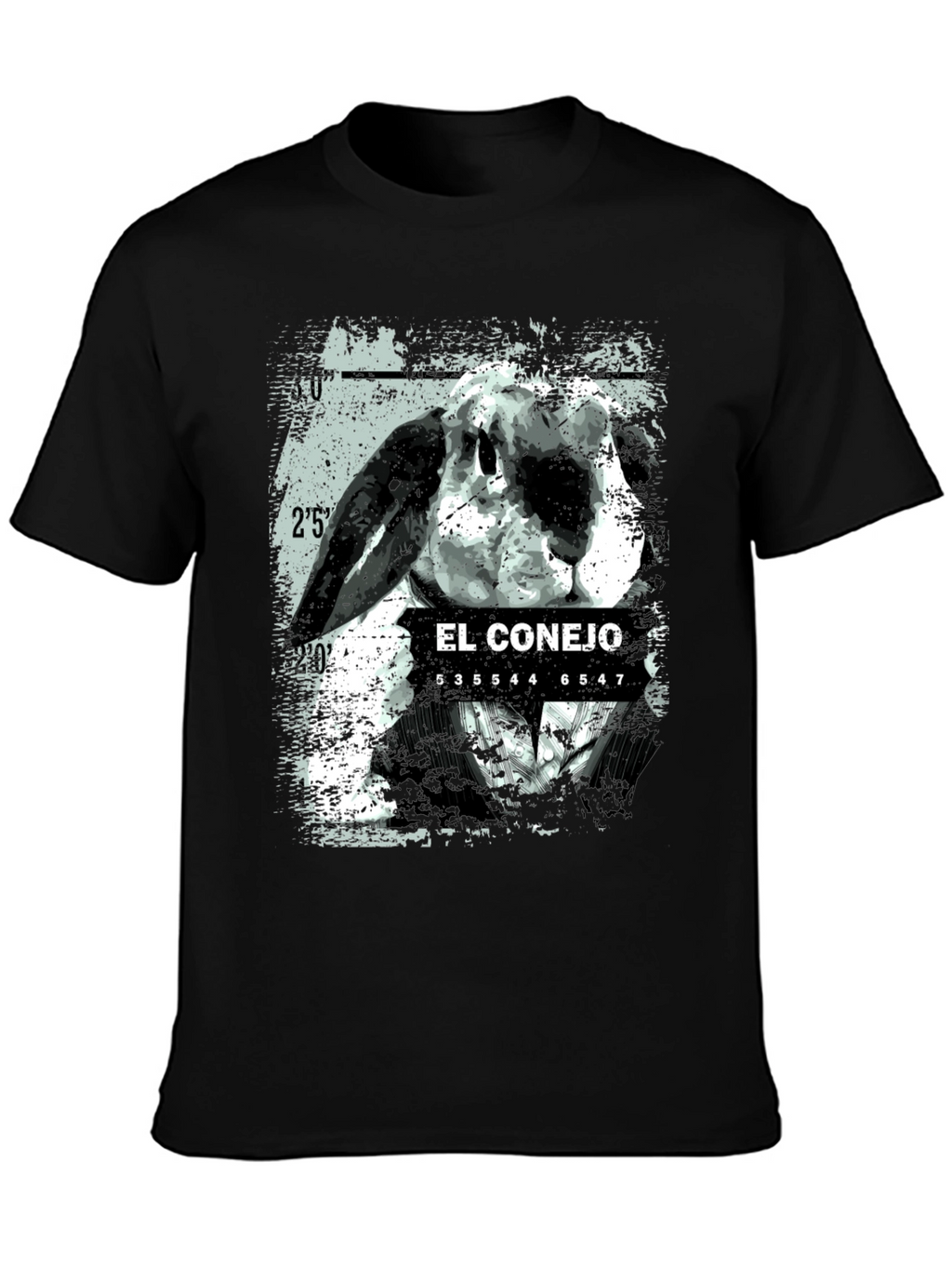 El Conejo Graphic T-Shirt - Black Cotton Tee