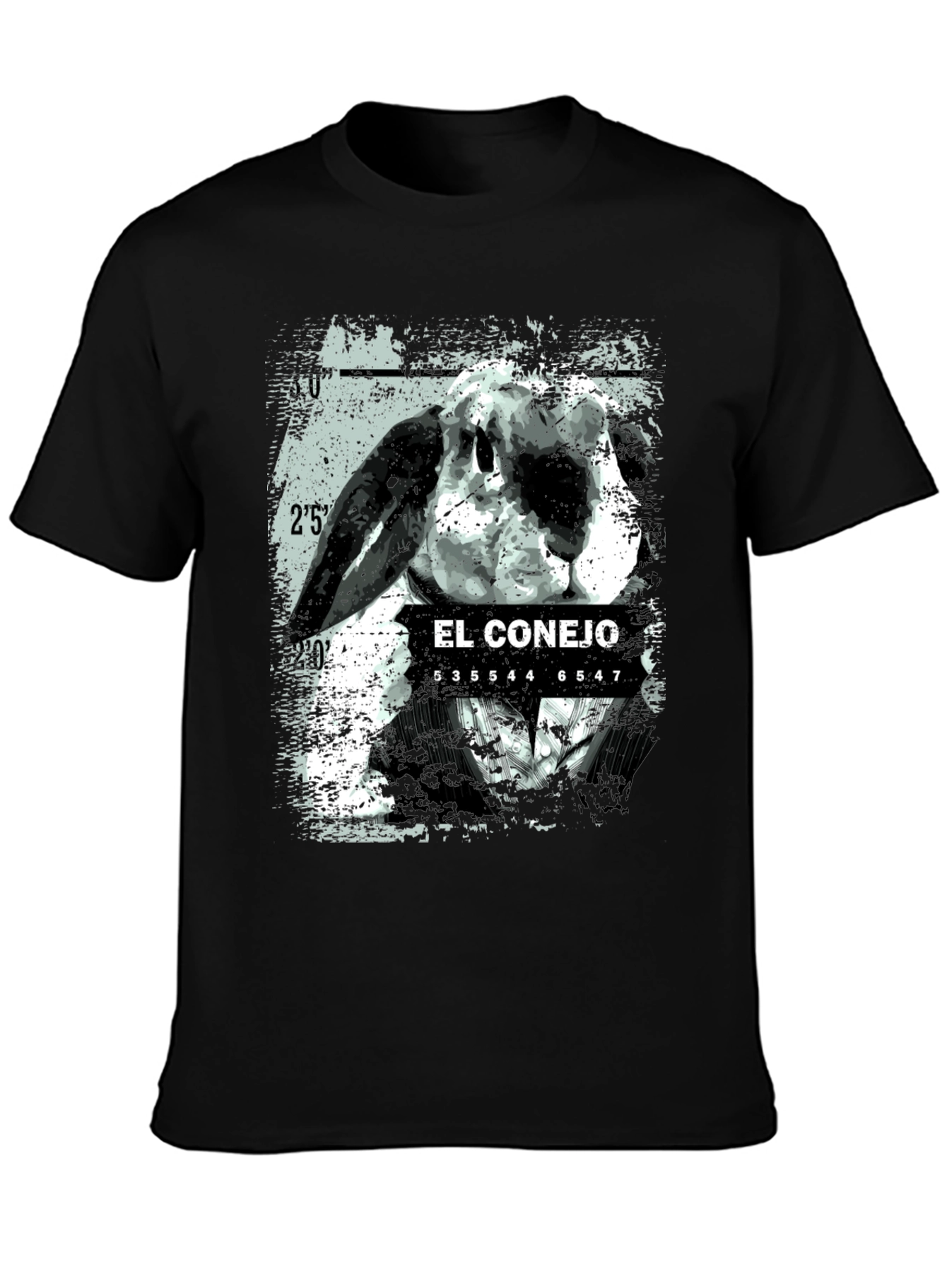 El Conejo Graphic T-Shirt - Black Cotton Tee