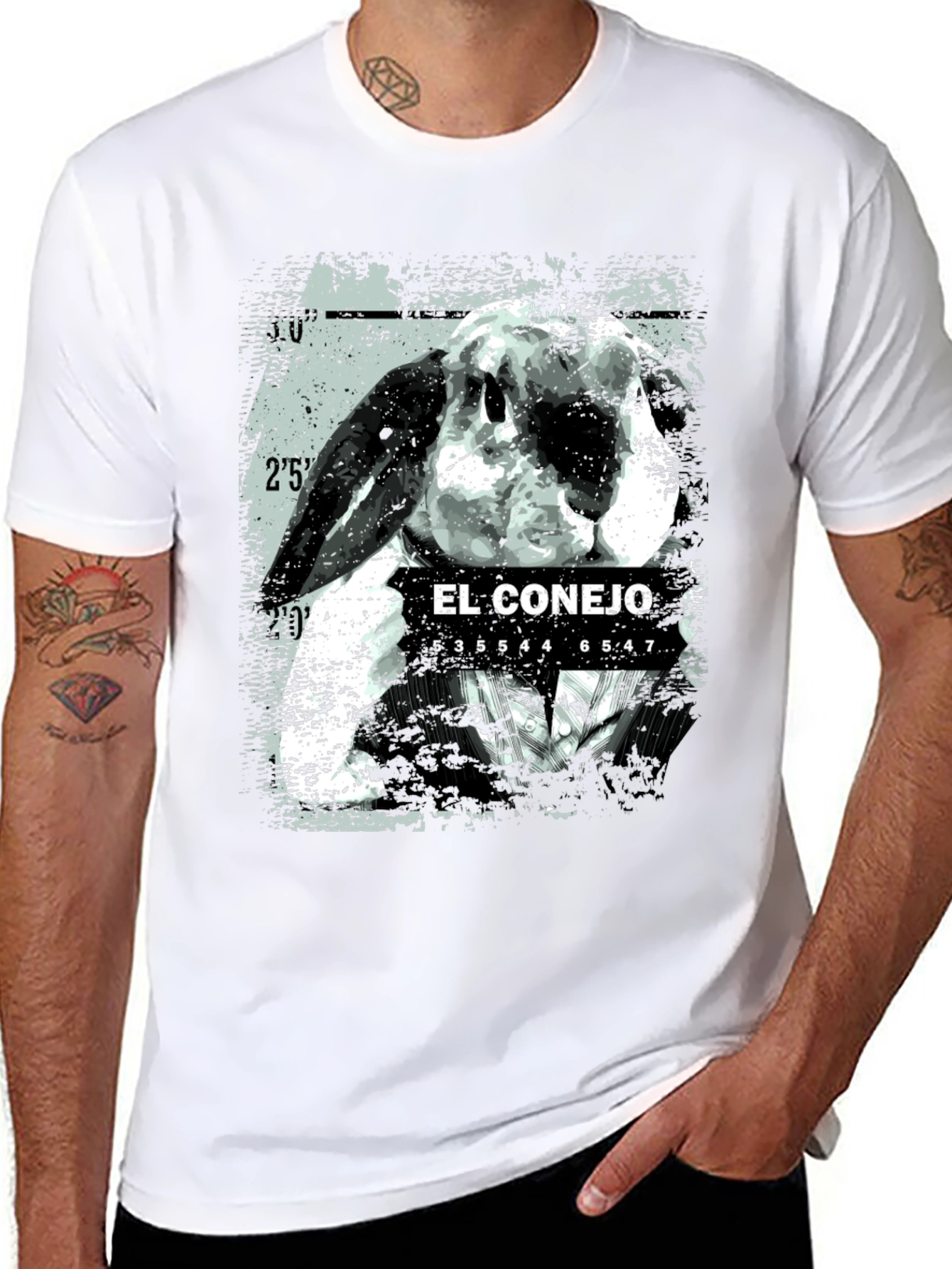 El Conejo Graphic T-Shirt - Black Cotton Tee