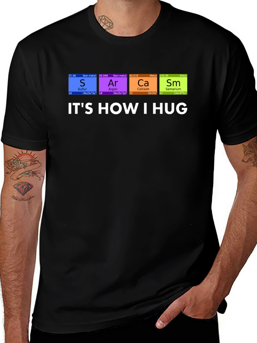 Its How I Hug Chemistry Pun T-Shirt