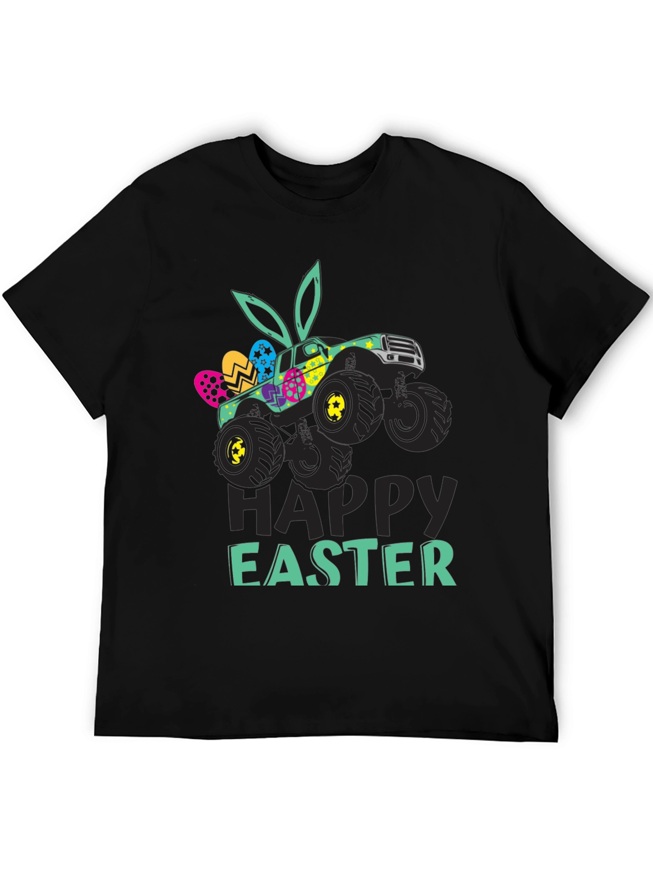 Easter Monster Truck Graphic T-Shirt