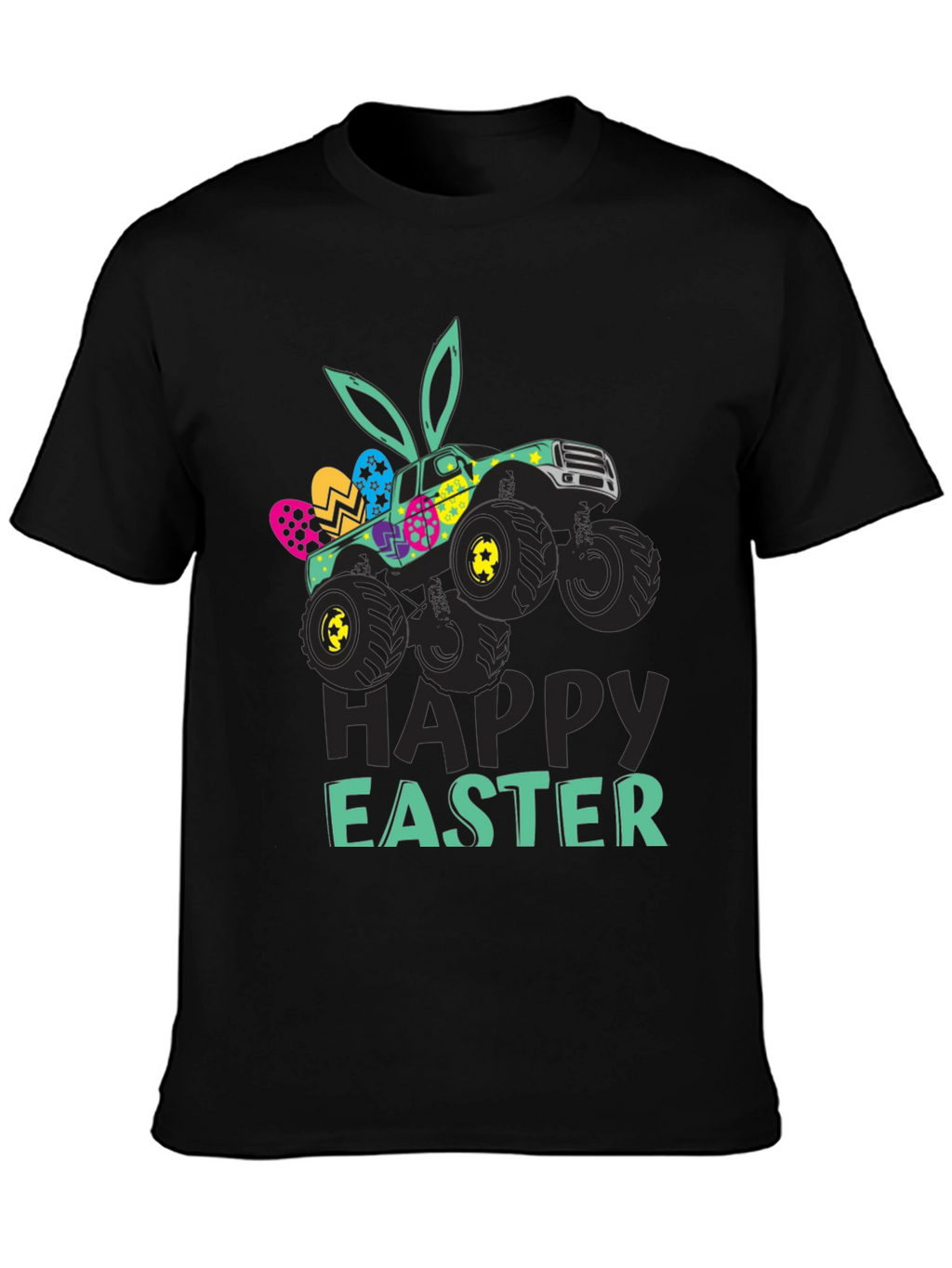 Easter Monster Truck Graphic T-Shirt