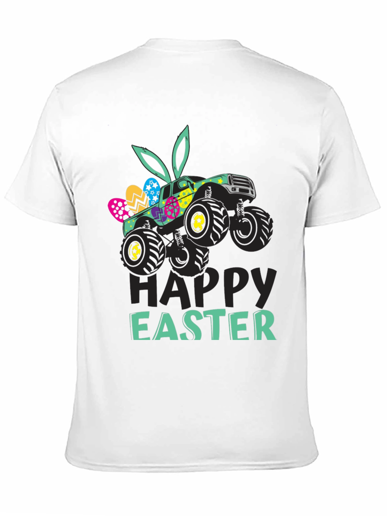Easter Monster Truck Graphic T-Shirt