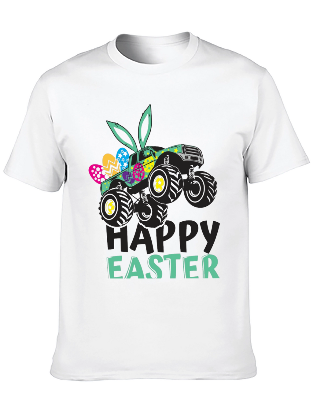 Easter Monster Truck Graphic T-Shirt