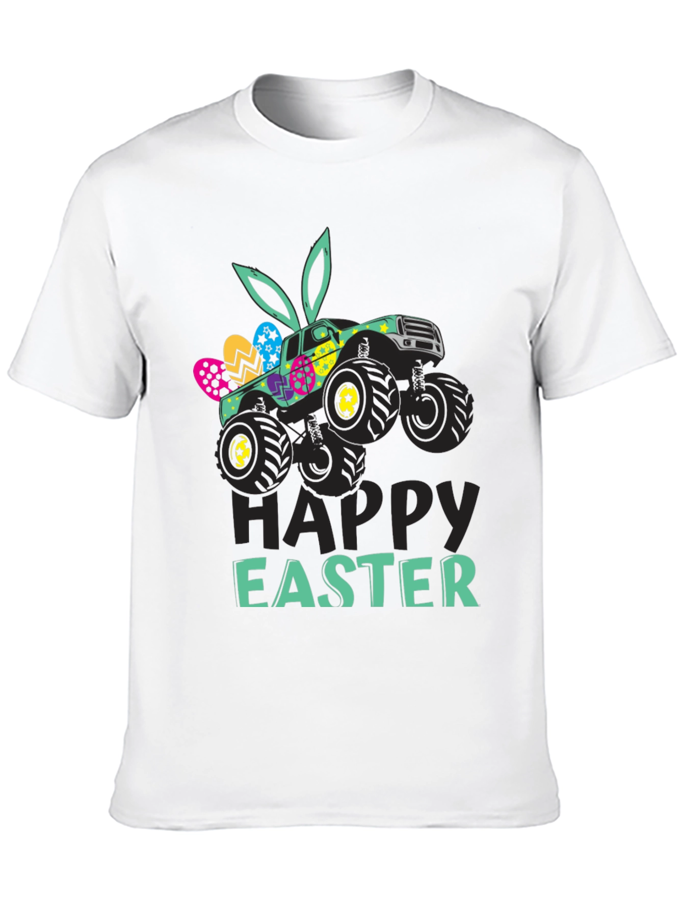 Easter Monster Truck Graphic T-Shirt