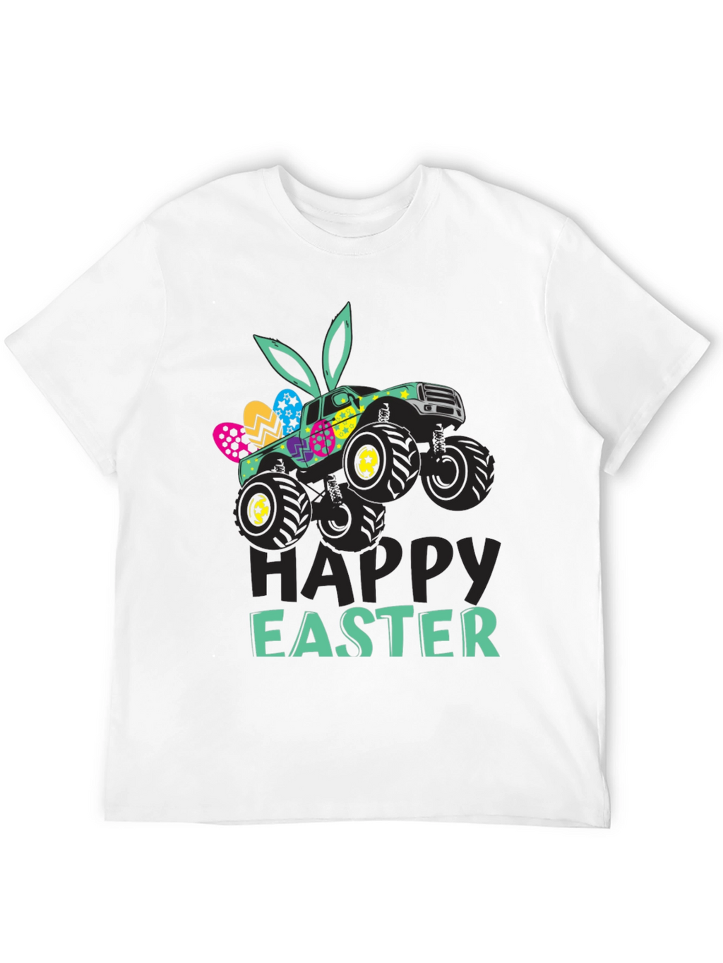 Easter Monster Truck Graphic T-Shirt