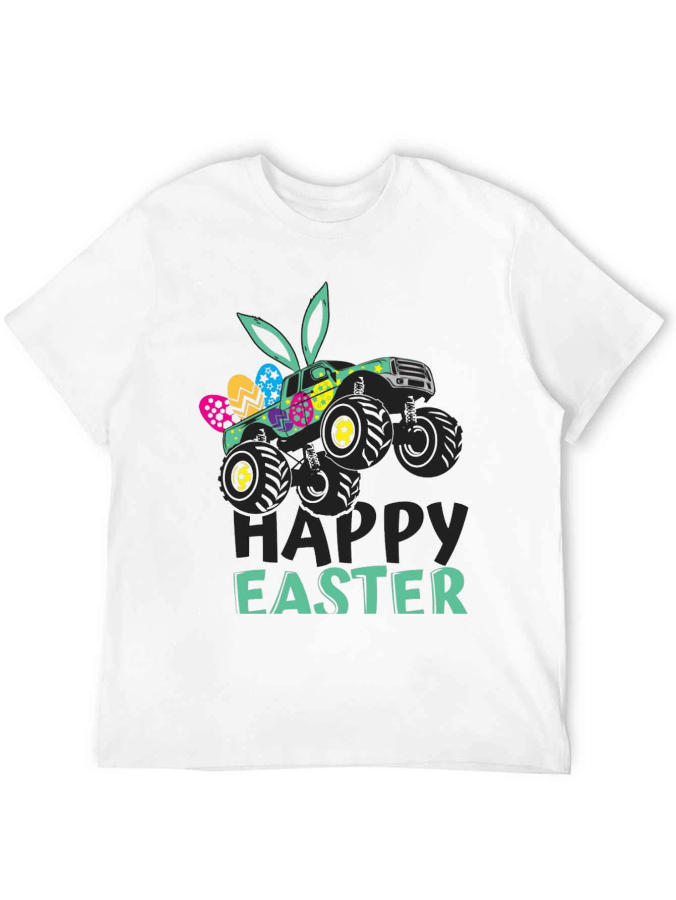 Easter Monster Truck Graphic T-Shirt