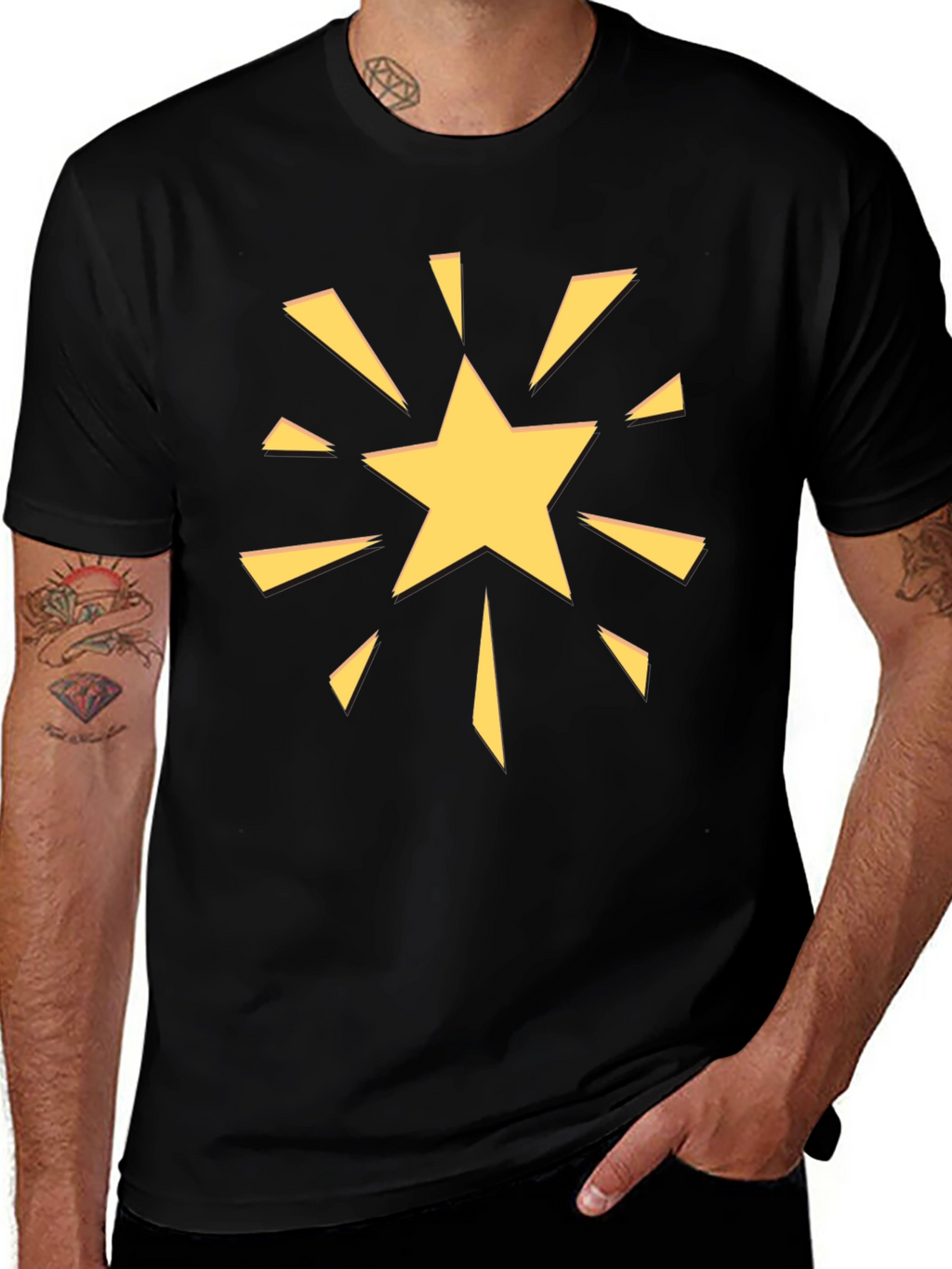 Starburst Graphic Tee - Bold Casual Style