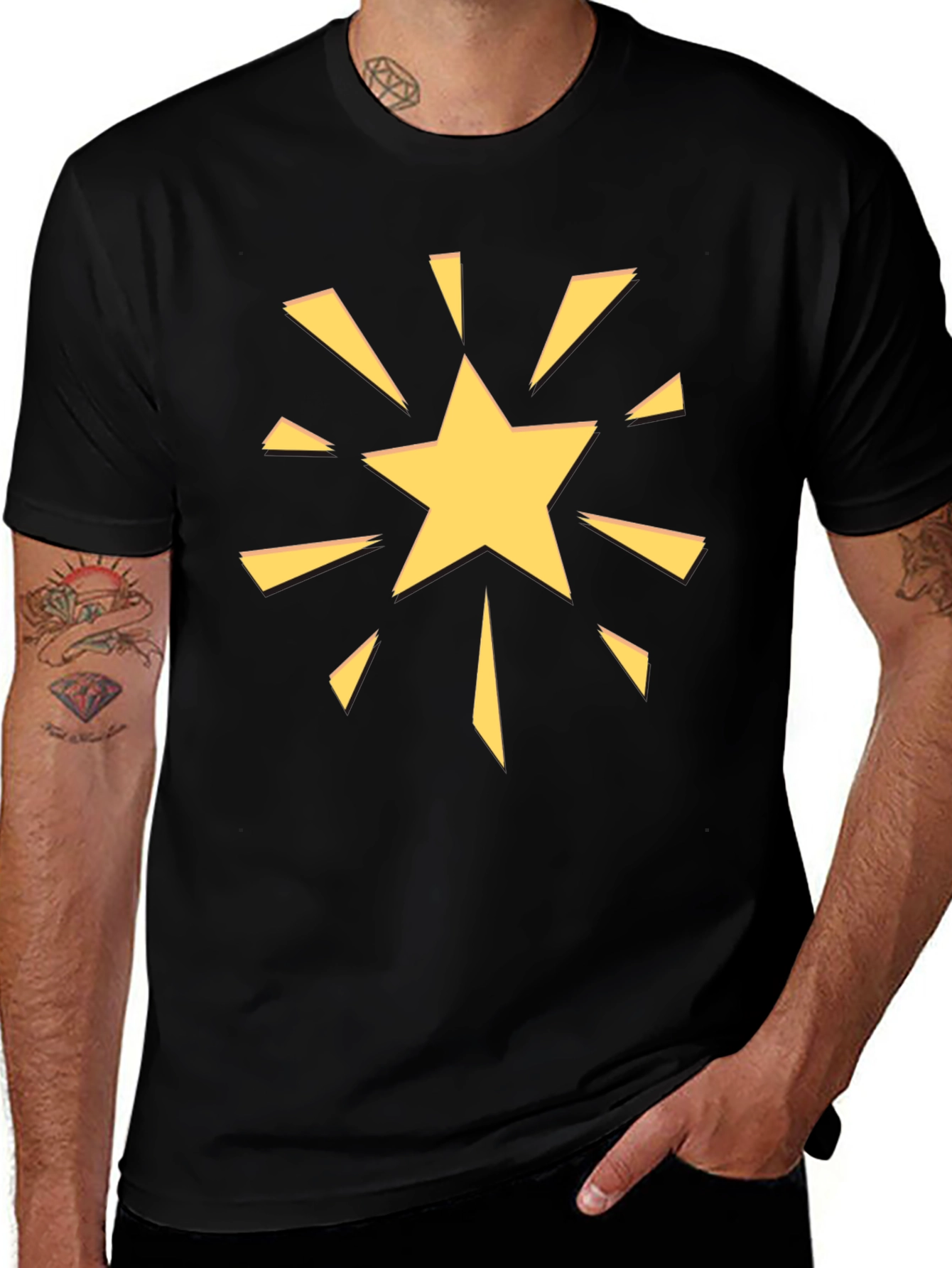 Starburst Graphic Tee - Bold Casual Style