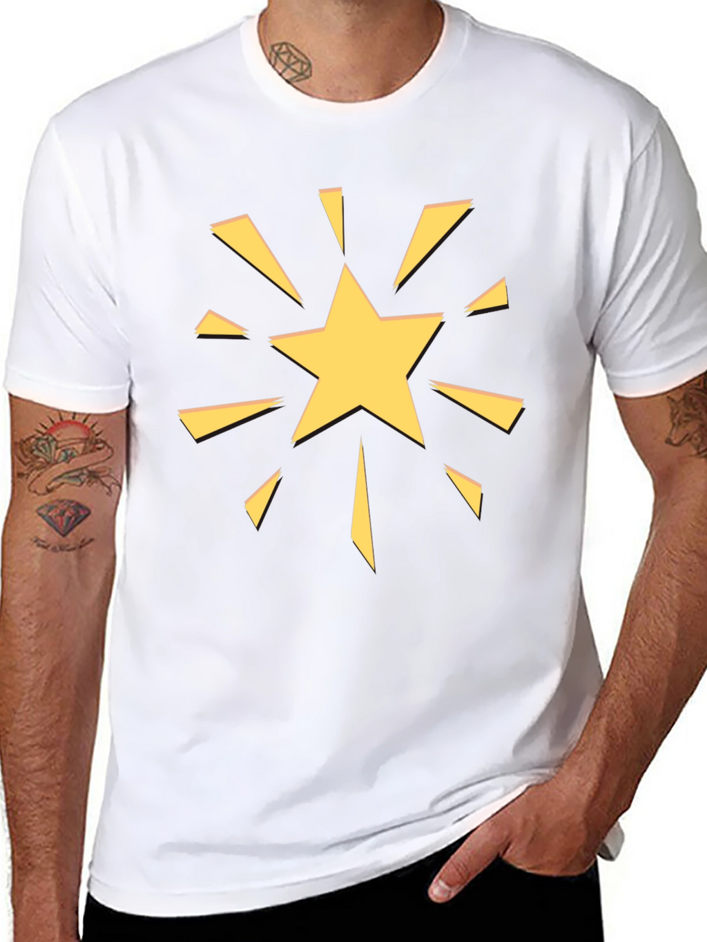 Starburst Graphic Tee - Bold Casual Style
