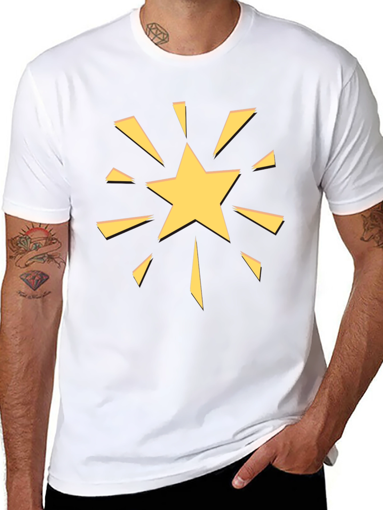Starburst Graphic Tee - Bold Casual Style