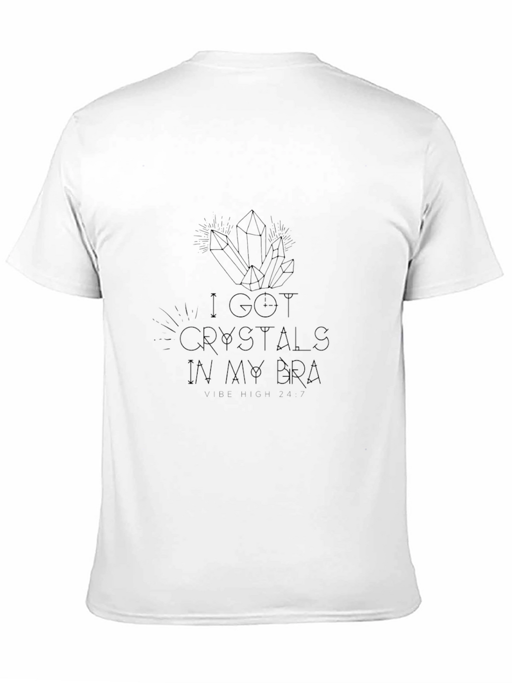 Crystals in My Bra Graphic T-Shirt