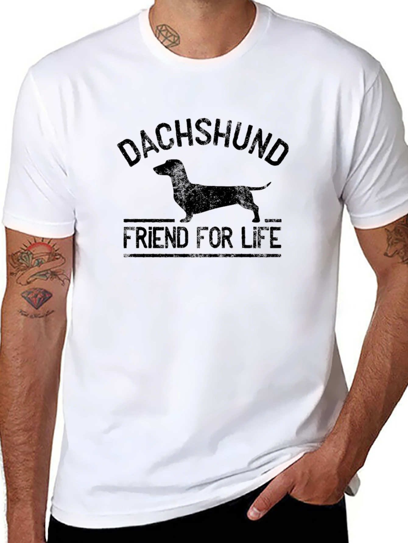 Dachshund Friend For Life Graphic T-Shirt