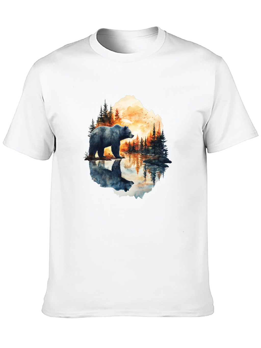Bear Reflection Graphic Tee