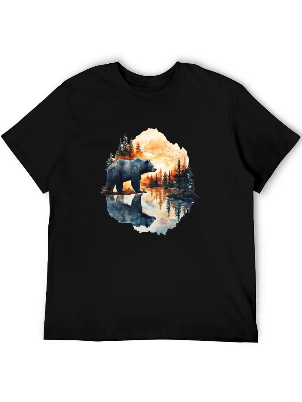 Bear Reflection Graphic Tee