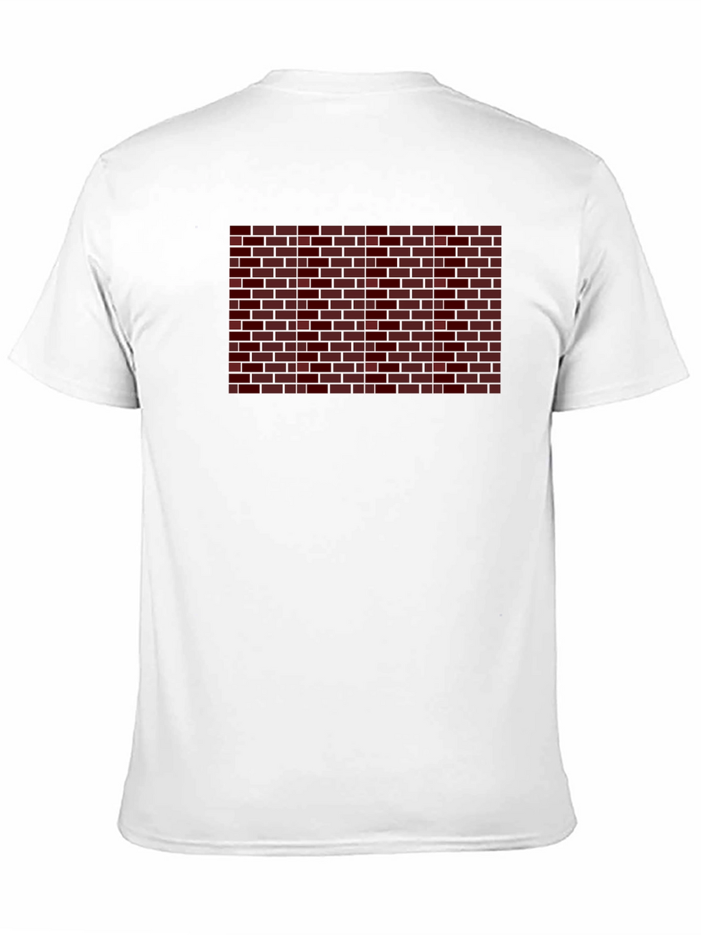 Brick Wall Graphic Tee - Mens Black Cotton T-Shirt